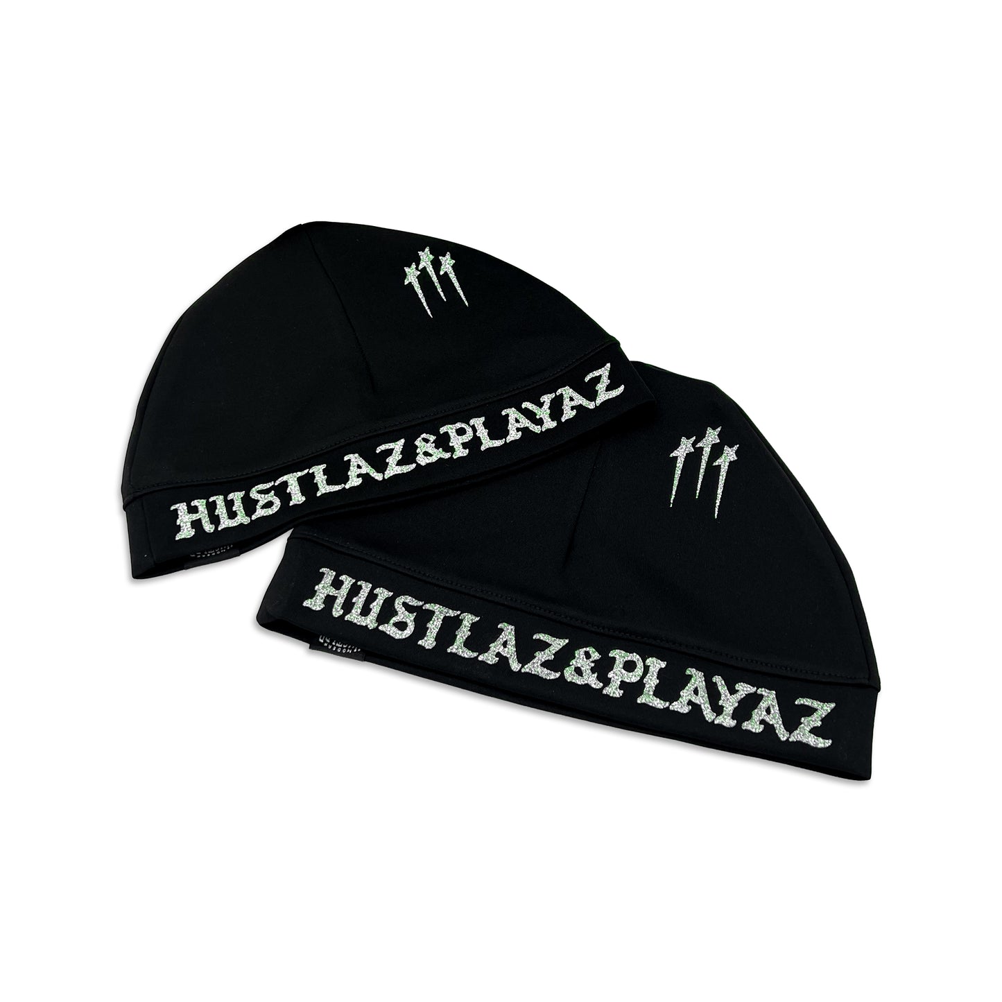Glittered Stretchable Skull Cap Beanie