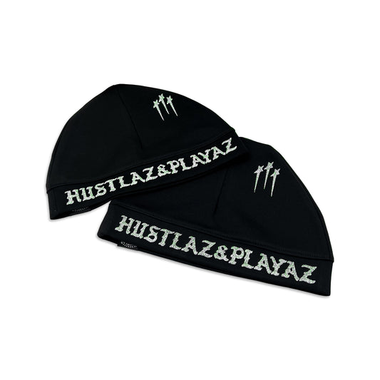 Glittered Stretchable Skull Cap Beanie